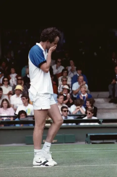 Framed Print : Wimbledon Tennis. John McEnroe. June 1989 89-3896-012 Framed Print : Wimbledon Tennis. John McEnroe. June 1989 89-3896-012