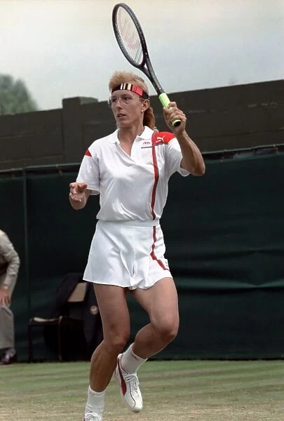 Wimbledon Tennis. Martina Navratilova. June 1988 88-3422-013