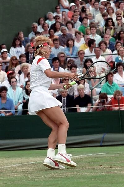 Wimbledon Tennis. Martina Navratilova. June 1988 88-3422-004