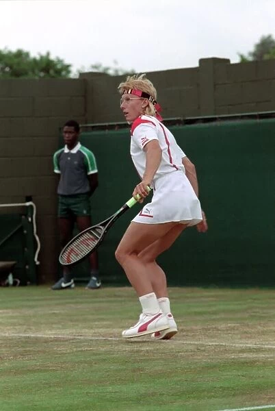 Wimbledon Tennis. Martina Navratilova. June 1988 88-3422-034