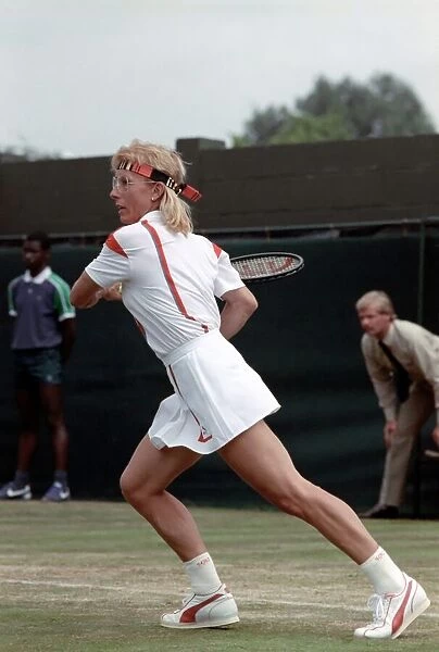Wimbledon Tennis. Martina Navratilova. June 1988 88-3422-015