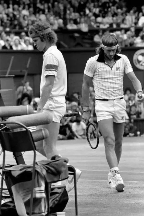 Framed Print : Wimbledon Tennis: Mens Finals 1981: John McEnroe v. Bjorn Borg Framed Print : Wimbledon Tennis: Mens Finals 1981: John McEnroe v. Bjorn Borg