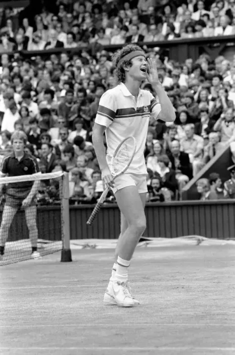 Framed Print : Wimbledon Tennis: Mens Finals 1981: John McEnroe v. Bjorn Borg