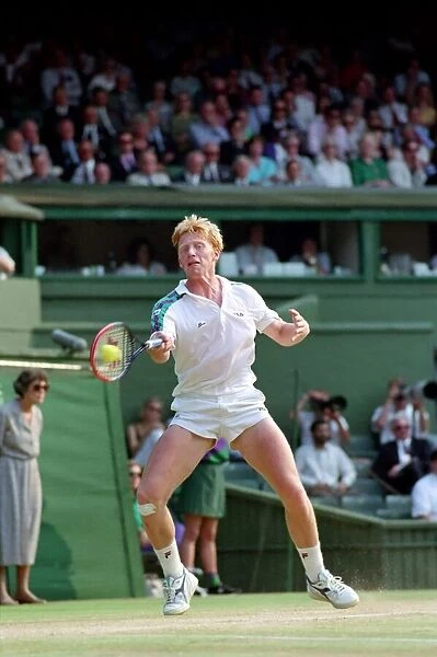 Wimbledon Tennis. Mens Semi. Boris Becker v. David Wheaton. July 1991 91-4275-181