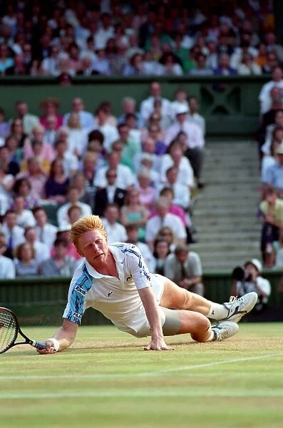 Wimbledon Tennis. Mens Semi. Boris Becker v. David Wheaton. July 1991 91-4275-198