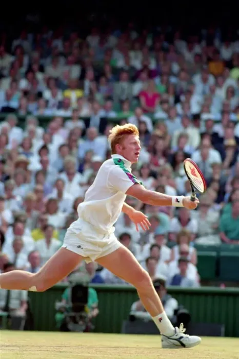 Framed Print : Wimbledon Tennis. Mens Semi. Boris Becker v. David Wheaton. July 1991 91-4275-190 Framed Print : Wimbledon Tennis. Mens Semi. Boris Becker v. David Wheaton. July 1991 91-4275-190