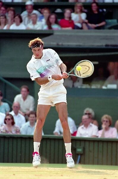 Wimbledon Tennis. Mens Semi Final. Boris Becker v. David Wheaton