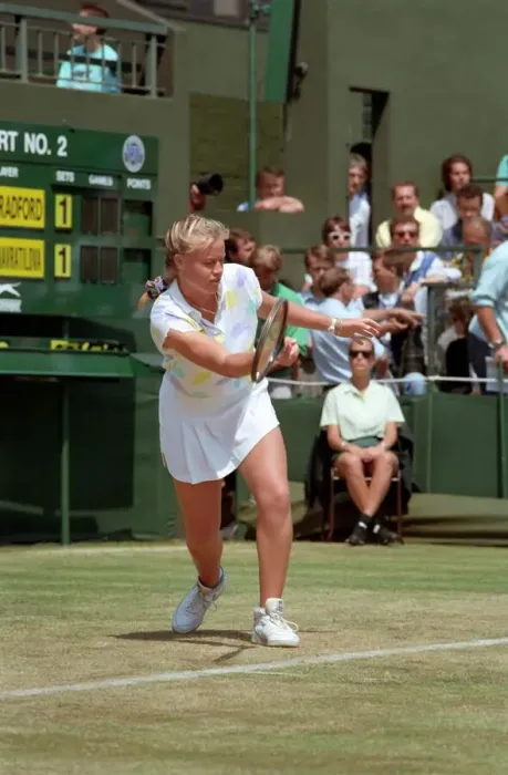 Framed Print : Wimbledon Tennis. Monica seles. Action. June 1989 89-3908-060 Framed Print : Wimbledon Tennis. Monica seles. Action. June 1989 89-3908-060