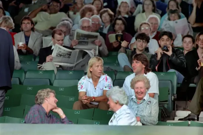 Framed Print : Wimbledon Tennis. Navratilova. July 1991 91-4197-241