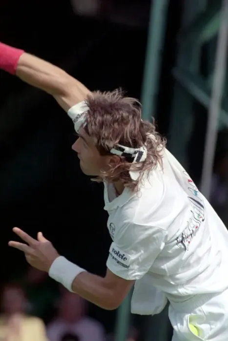 Framed Print : Wimbledon Tennis. (Pat Cash). June 1988 88-3341-013