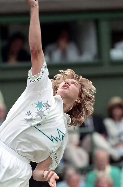 Wimbledon Tennis. Staffi Graf. June 1988 88-3396-001