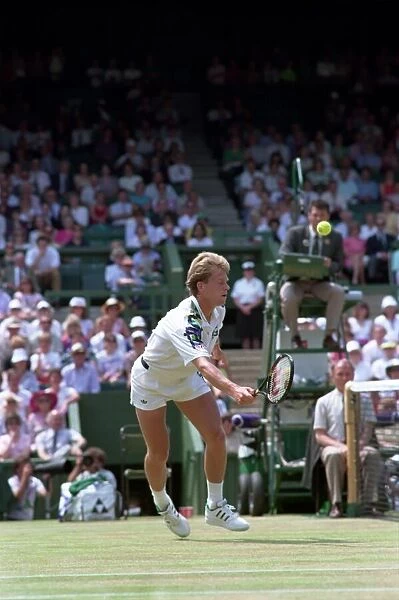 Wimbledon Tennis. Stefan Edberg v. Michael Stich. July 1991 91-4275-104
