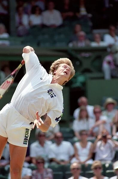 Wimbledon Tennis. Stefan Edberg v. Michael Stich. July 1991 91-4275-128