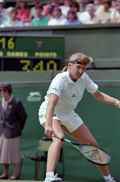 Wimbledon Tennis. Steffi Graf. July 1991 91-4197-127