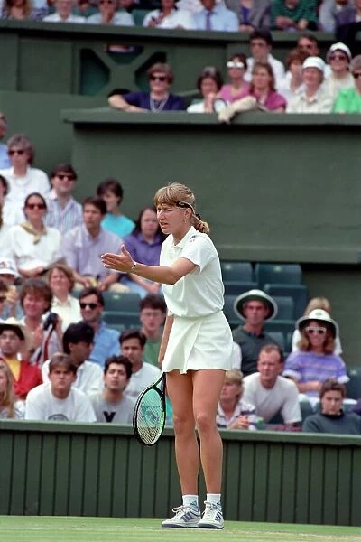 Wimbledon Tennis. Steffi Graf. July 1991 91-4197-123