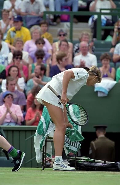 Wimbledon Tennis. Zina Garrison v. Steffi Graf. July 1991 91-4197-174