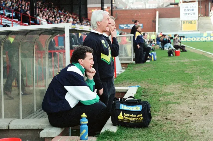 Framed Print : Wimbledon v Norwich, league match at Plough Lane, Saturday 20th March 1993 Framed Print : Wimbledon v Norwich, league match at Plough Lane, Saturday 20th March 1993