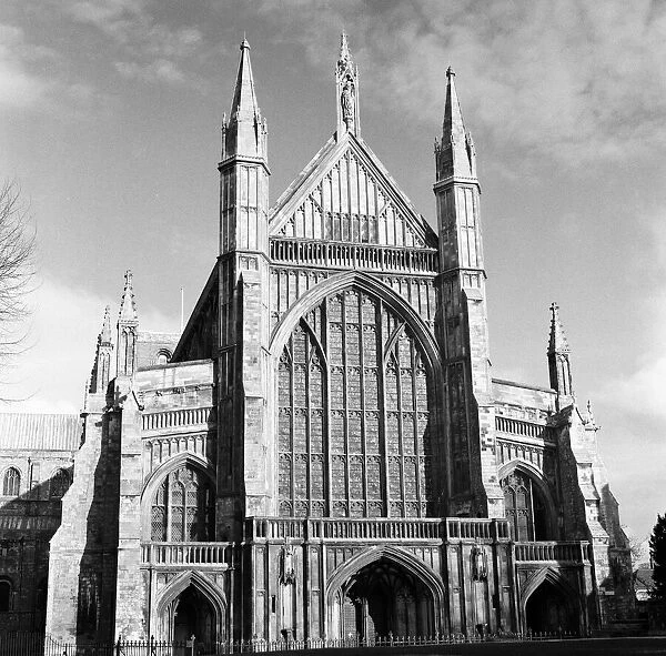 Winchester Cathedral, Hampshire. 9th April 1961