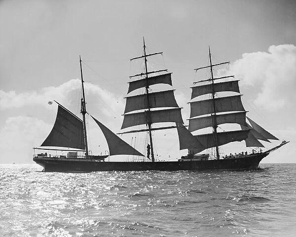 The windjammer Penang seen here sailing in the English Channel Circa 1935