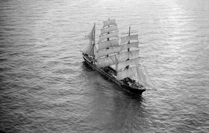 Framed Print : The windjammer Penang seen here sailing in the English Channel Circa 1935 Framed Print : The windjammer Penang seen here sailing in the English Channel Circa 1935