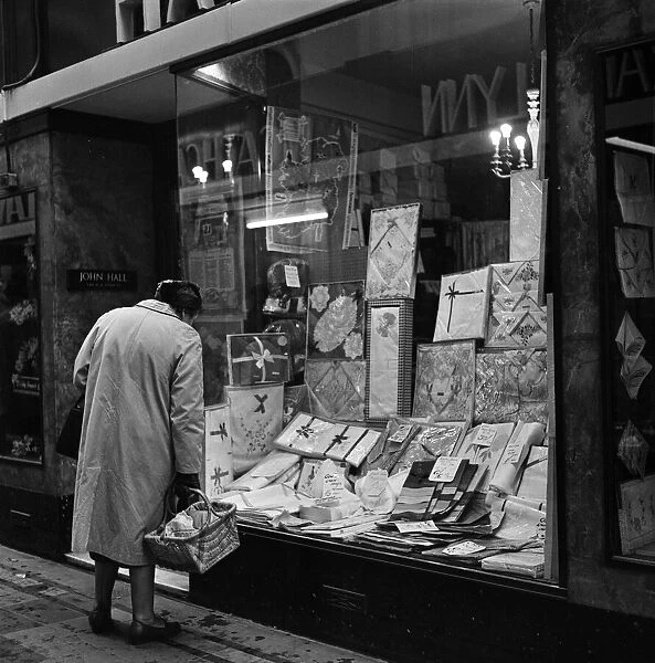 Window shopping in Belfast, Northern Ireland. 9th October 1963