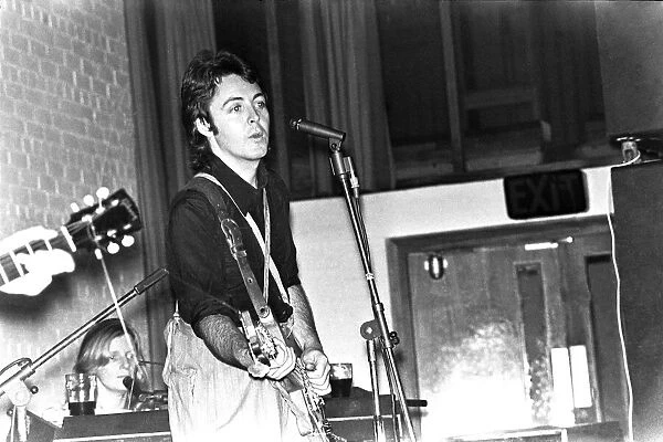 Wings play at the Newcastle University 13 February 1972 - Paul McCartney