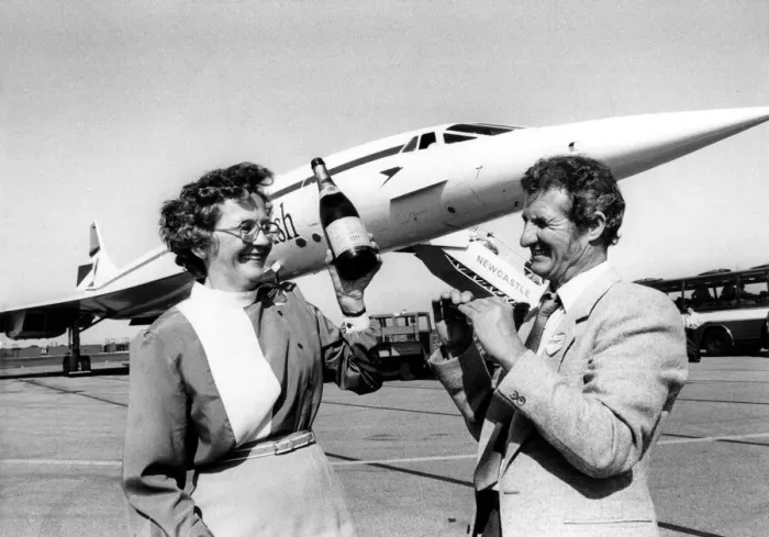 Framed Print : Winners of the Evening Chronicle competition to win a flight on Concorde in August 1984 Framed Print : Winners of the Evening Chronicle competition to win a flight on Concorde in August 1984