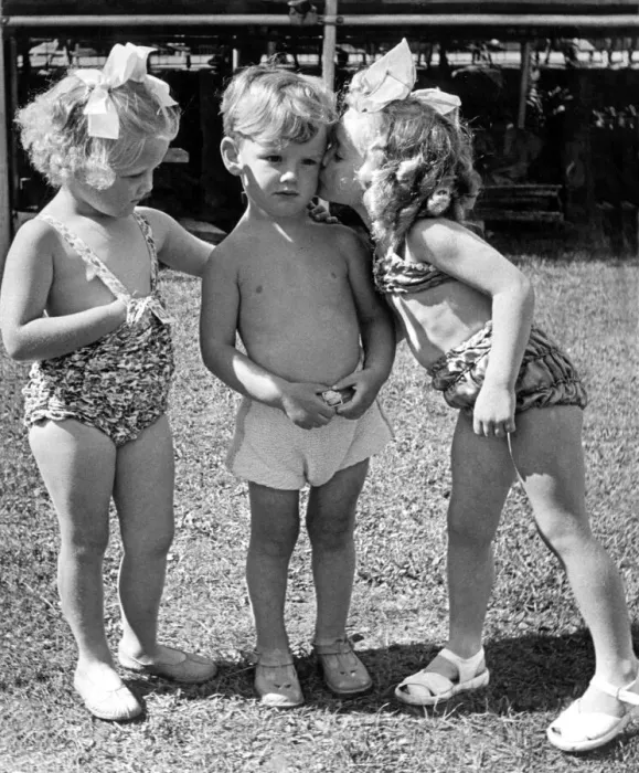 Framed Print : Winners in the Water Babies competition at the East Grinstead Carnival at Brooklands Park