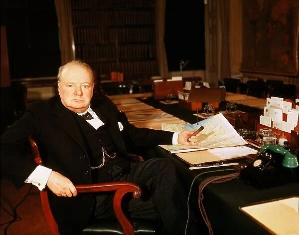 Winston Churchill former British Prime Minister, 1945