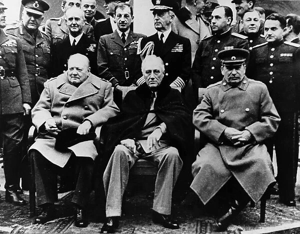 Winston Churchill British Prime Minister, with Franklin D Roosevelt American President
