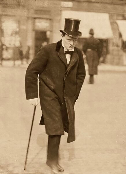 Winston Churchill British Prime Minister. Circa 1907