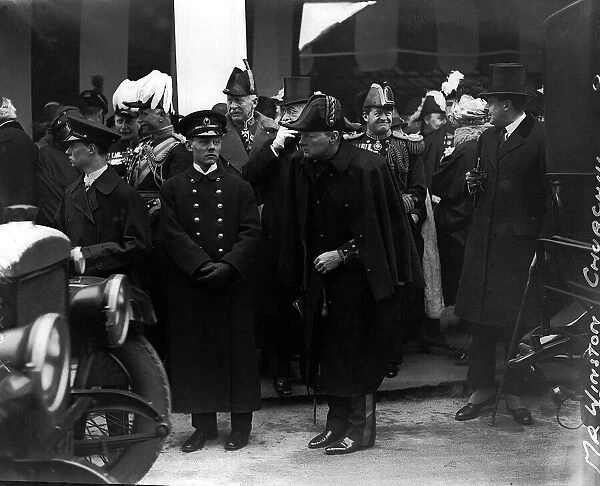 Winston Churchill and Earl Beatty at the opening of the Wembley Exhibition April 1924