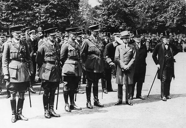 Winston Churchill First Lord of the Admiralty (Far Right