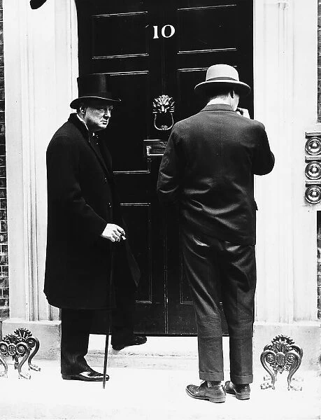 Winston Churchill MP Home Secretary during the General Strike Crisis 1926 standing