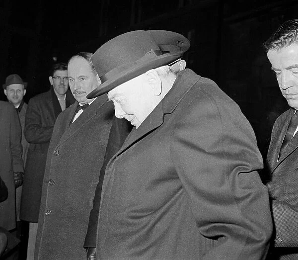 Winston Churchill MP at the House of Commons February 1963
