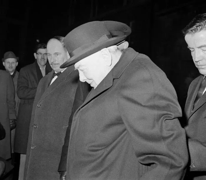 Framed Print : Winston Churchill MP at the House of Commons February 1963