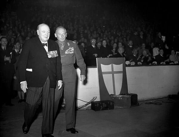 Winston Churchill October 1950 at El Alamein reunion
