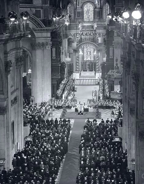 Winston Churchill State Funeral 1965 at Westminster Abbey