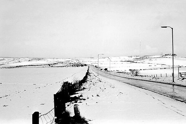 Winter Weather - Snow Scenes 28 March 1972 - Rural scene in Northumberland