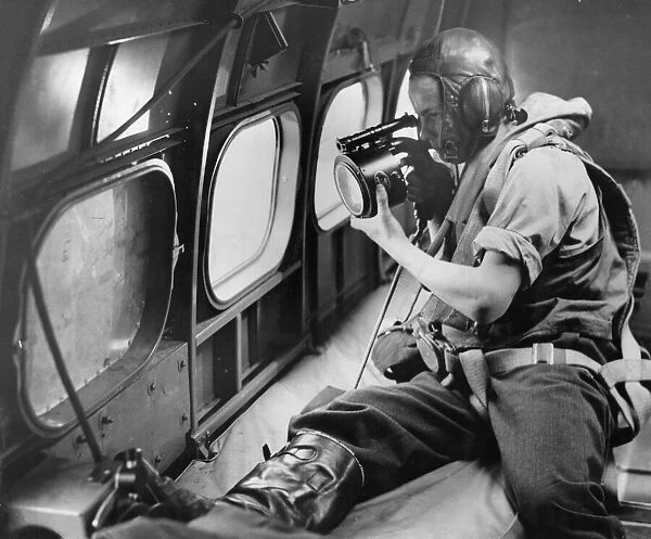 The wireless operator  /  air gunner of a Lockheed Hudson Mark I of No
