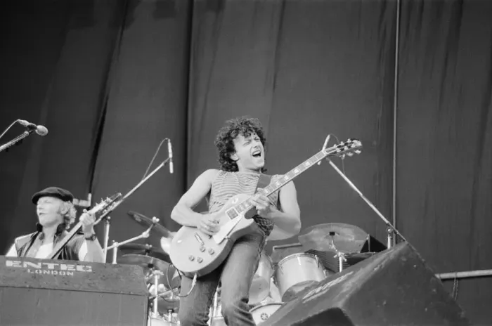 Framed Print : Wishbone Ash perform at The Reading Festival, 1981. The event took place at Little Framed Print : Wishbone Ash perform at The Reading Festival, 1981. The event took place at Little