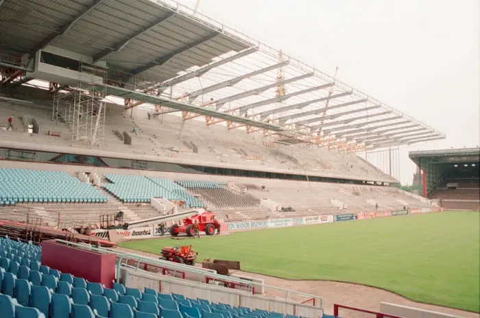 Framed Print : Witton Lane Stand Redevelopment, Aston Villa Football Club, Wednesday 4th August 1993 Framed Print : Witton Lane Stand Redevelopment, Aston Villa Football Club, Wednesday 4th August 1993