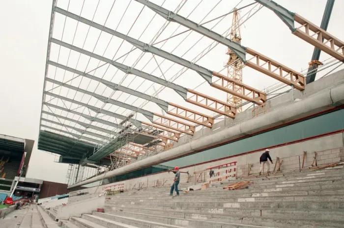 Framed Print : Witton Lane Stand Redevelopment, Aston Villa Football Club, Wednesday 4th August 1993