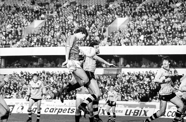 Wolverhampton Wanderers v. Manchester United. Feburary 1984 MF14-12-013 The final score