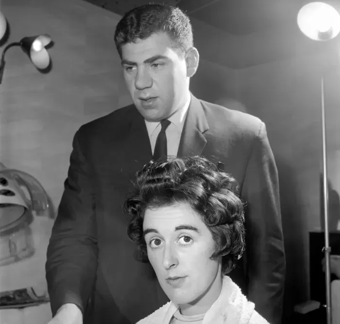 Framed Print : Woman have her hair cut and curled at the hair dressers, 7th June 1962 Framed Print : Woman have her hair cut and curled at the hair dressers, 7th June 1962