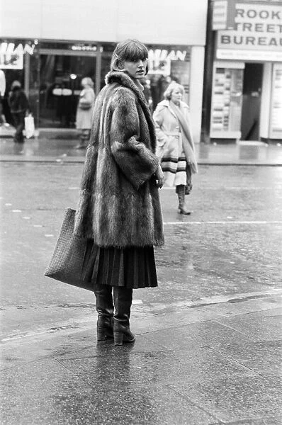 Woman in Manchester, photographed for a Daily Mirror 'Fashion Spy article