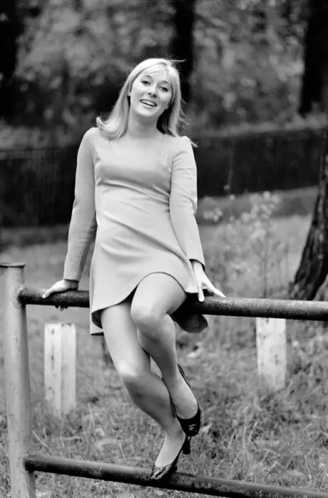Framed Print : Woman outdoors posing wearing a mini dress. November 1969 Z10756-005 Framed Print : Woman outdoors posing wearing a mini dress. November 1969 Z10756-005
