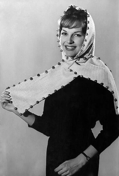 Woman wearing headscarf February 1960 P009004