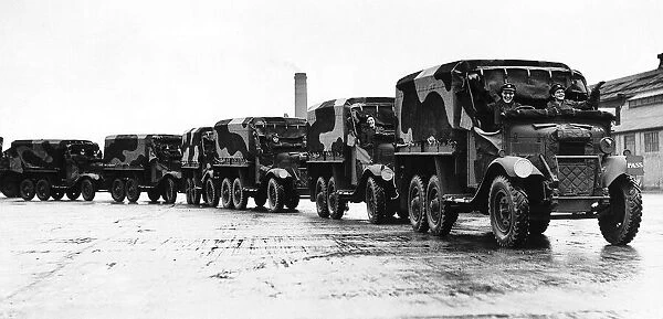 Women of the ATS deliver trucks for the army during WW2 1941