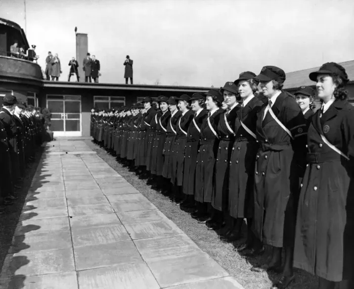 Framed Print : Women of the Auxiliary Fire Service. April 1940 Framed Print : Women of the Auxiliary Fire Service. April 1940